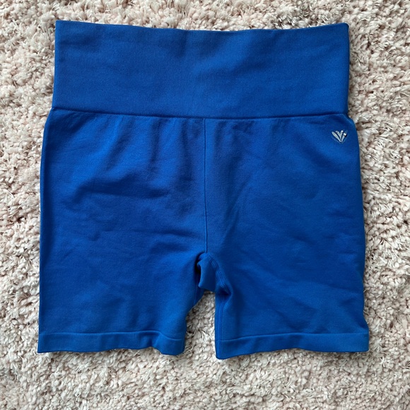 Blue biker shorts - Picture 1 of 2